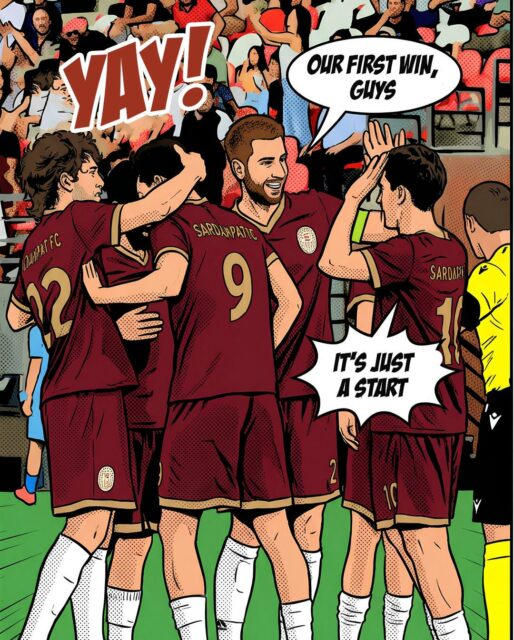𝑰𝑭 𝑶𝑵𝑳𝒀 we were in a Comic Book 🤔
📔Every gained and lost point is now a part of our story, a story we continue to write 🙌
#SardarapatFC • #BornInVictory #SFC