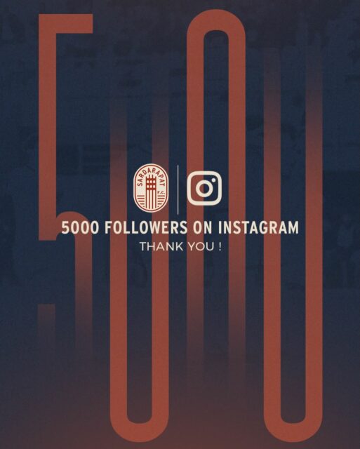👏 Thank you to each and every one of you! Let’s keep growing and achieving our goals together 😉

#SardarapatFC • #BornInVictory #SFC
