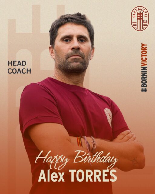 🥳 Today, the team’s head coach Alexandre Torres celebrates his Birthday!
👏 We congratulate the French specialist on his 48th Birthday and wish him success in his career and only victories with Sardarapat FC! 🥂

Happy Birthday, Mister @alxdre.torres ! 

#SardarapatFC • #BornInVictory #SFC #HappyBirthdayTorres