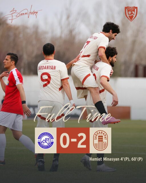 🤩 Final Whistle and + 3️⃣ points
Moving Forward 😉
#SardarapatFC • #BornInVictory