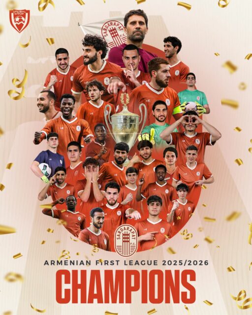 🤩 WE ARE THE CHAMPIONS OF ARMENIAN FIRST LEAGUE 🏆
#SardarapatFC • #BornInVictory