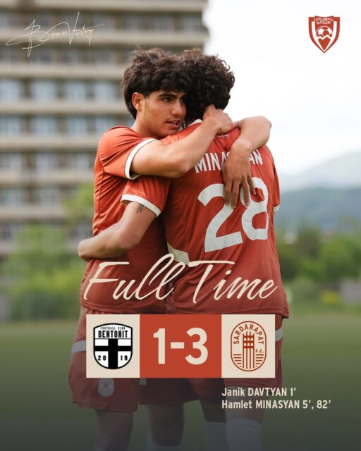 Historic season completed. Next stop: the Premier League 😉👋
#SardarapatFC • #BornInVictory