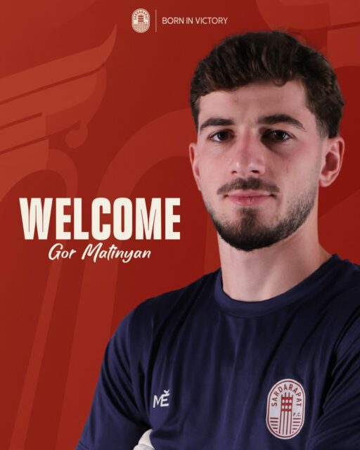 ✍️ OFFICIAL STATEMENT: GOR MATINYAN 

Sardarapat FC is happy to announce the signing of goalkeeper Gor Matinyan🧤 

A graduate of the Urartu Academy, Matinyan has previously played for BKMA and Urartu FC. He also spent part of his youth development in Spain, where he trained at local football academies.

🇦🇲 On the international stage, Gor has represented Armenia at the U17, U19 and U21 levels and has also received a call-up to the Armenia senior national team.

👏 We are pleased to welcome Gor to Sardarapat FC and wish him a successful season, outstanding performances and many victories with our club.

Welcome to Sardarapat FC!

#SardarapatFC • #BornInVictory #SFC #Welcome