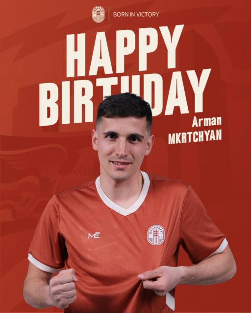 🥳 Happy Birthday, Arman Mkrtchyan!
Today, our defender celebrates his 27th birthday ✨
We wish Arman good health, many victories, consistent performances, new achievements, and continued success with Sardarapat FC!
#SardarapatFC • #BornInVictory #HappyBirthdayMkrtchyan