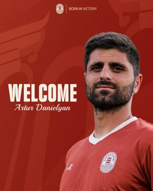 OFFICIAL STATEMENT: ARTUR DANIELYAN
✍️ Sardarapat FC is pleased to announce the signing of @danielyan_22
🇦🇲 A two-time Armenian Premier League champion and Armenian Super Cup winner, Artur arrives with valuable experience at the highest level of Armenian football. Throughout his career, he has represented several top-flight clubs and has also been a member of Armenia’s youth national teams.
👏 We are delighted to welcome Artur to Sardarapat FC and are confident that his experience, professionalism, and winning mentality will strengthen our squad as we prepare for the new Premier League season.
🙌 Welcome to Sardarapat FC, Artur! We wish you every success in our colors.
#SardarapatFC • #BornInVictory #SFC