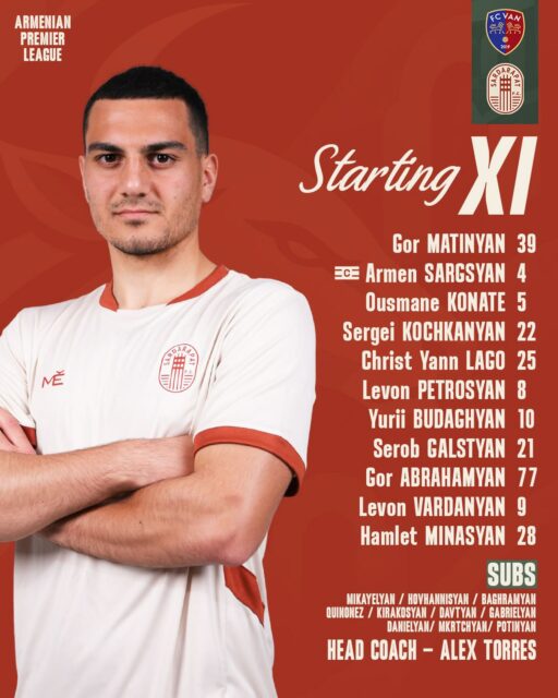⚡️ Our FIRST Starting XI in Armenia Premier League 🤩

#SardarapatFC • #BornInVictory #SFC
