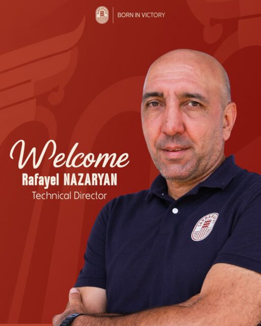 ❗️ OFFICIAL STATEMENT: RAFAYEL NAZARYAN
Sardarapat FC is delighted to welcome Rafayel Nazaryan, who joins our club as the Technical Director of the Academy.
🙌 With decades of experience in Armenian football, Nazaryan has dedicated much of his career to developing young talent and helping shape the next generation of players. His leadership, football expertise, and commitment to youth development make him a valuable addition to our club.
As Technical Director, Nazaryan will oversee the Academy’s football philosophy, contribute to the development of our coaching staff, and help build a clear pathway for young players to reach their full potential and progress toward professional football.
👏 We are excited to begin this new chapter together and wish Nazaryan every success in his new role 🤩
Welcome to the SFC family!
#SardarapatFC • #BornInVictory #SFC