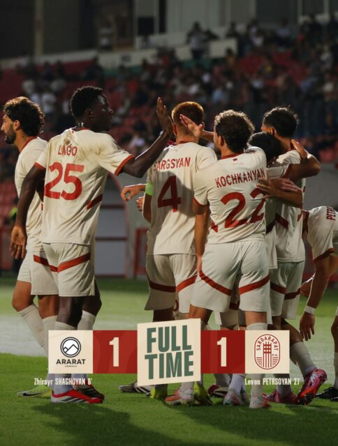 Draw in a match with a current champion 🤝
#SardarapatFC • #BornInVictory #SFC